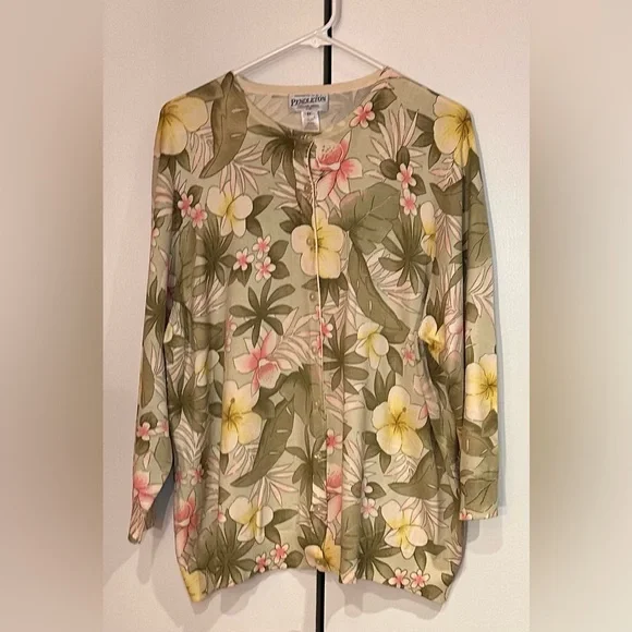 Pendleton Floral Sweater Cardigan - Picture 2 of 9